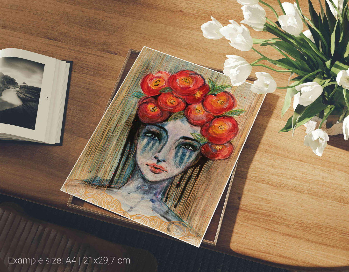 fine art print Die Spanierin A4 flat