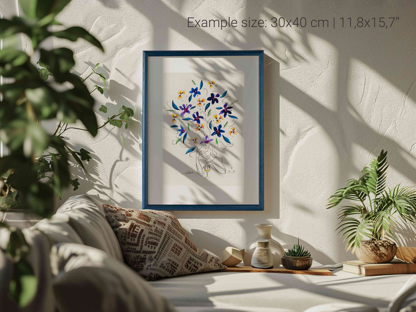 fine art print Imagination II mockup 30x40 cm