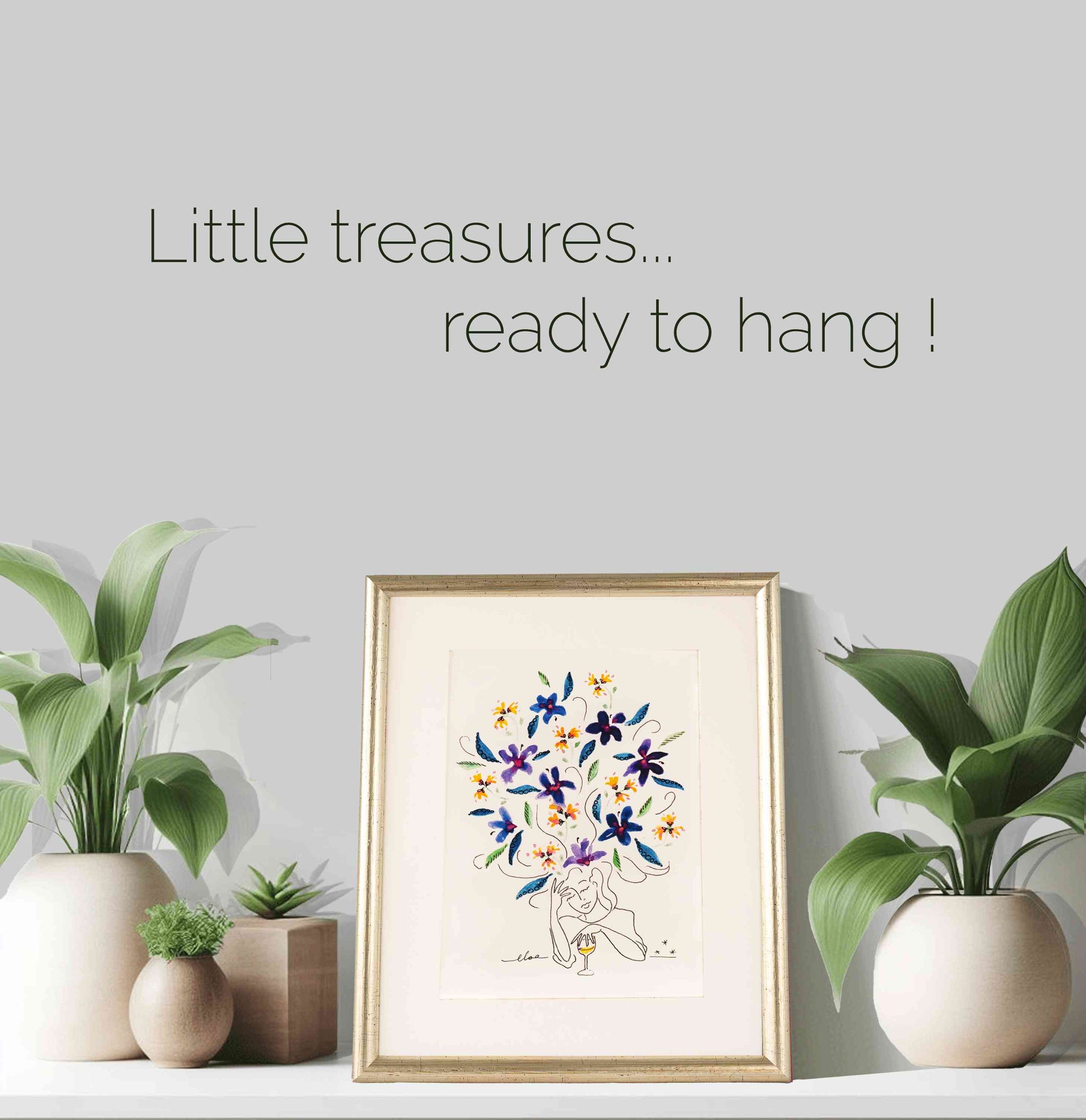 fine art print Imagination II mockup little treasures