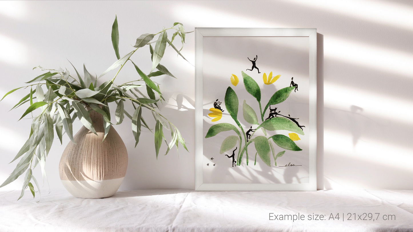 fine art print flower bouquet III A4