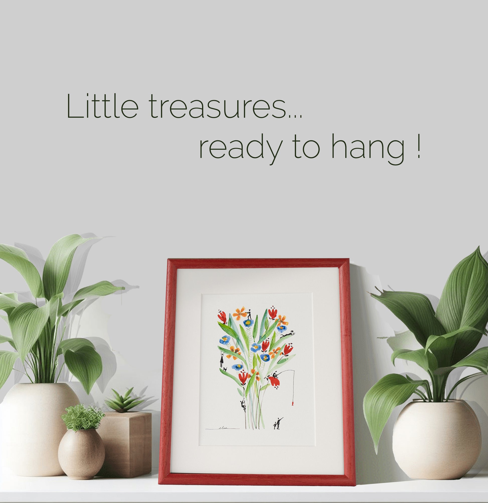fine art print flower bouquet II little treasures