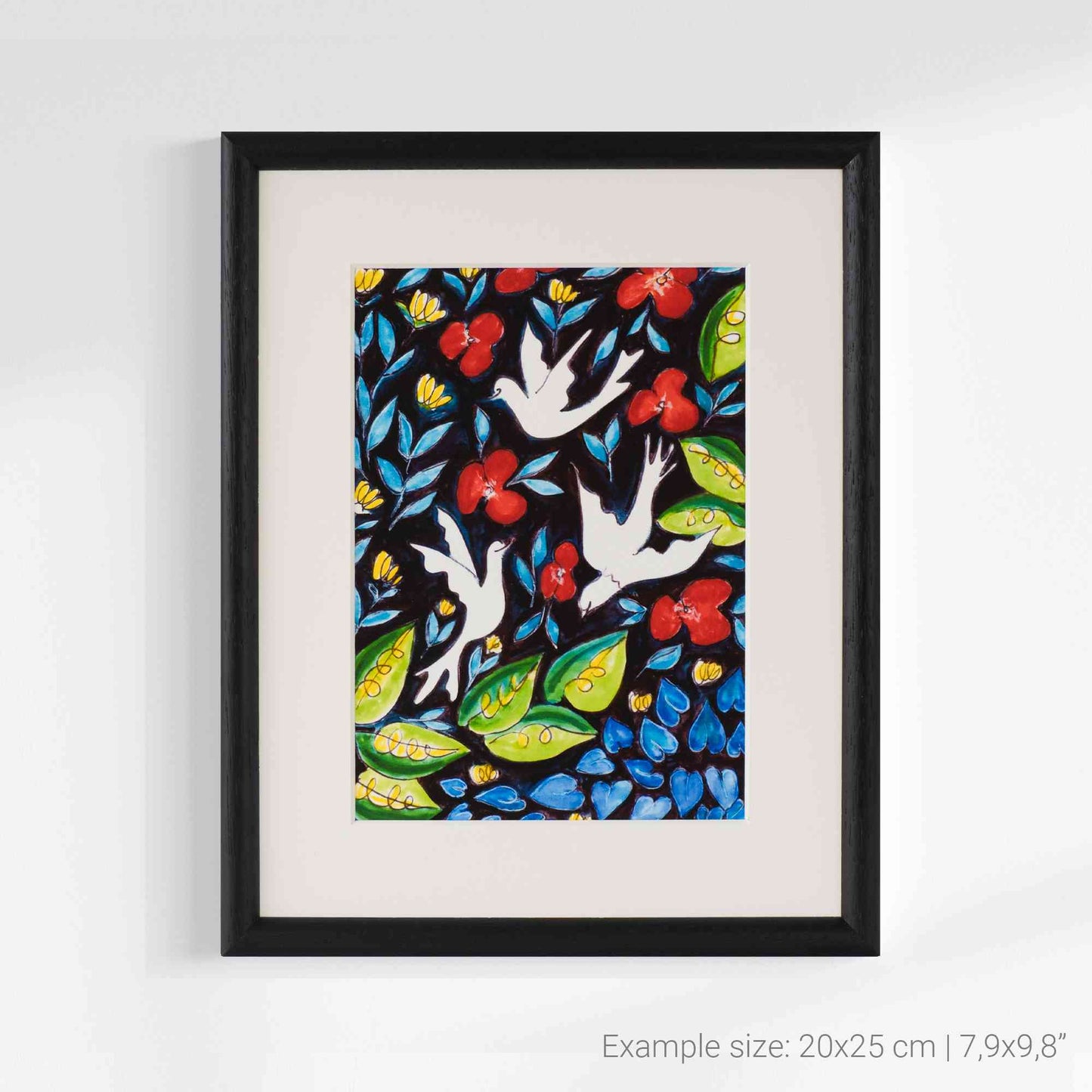 fine art print las 3 palomas clean view