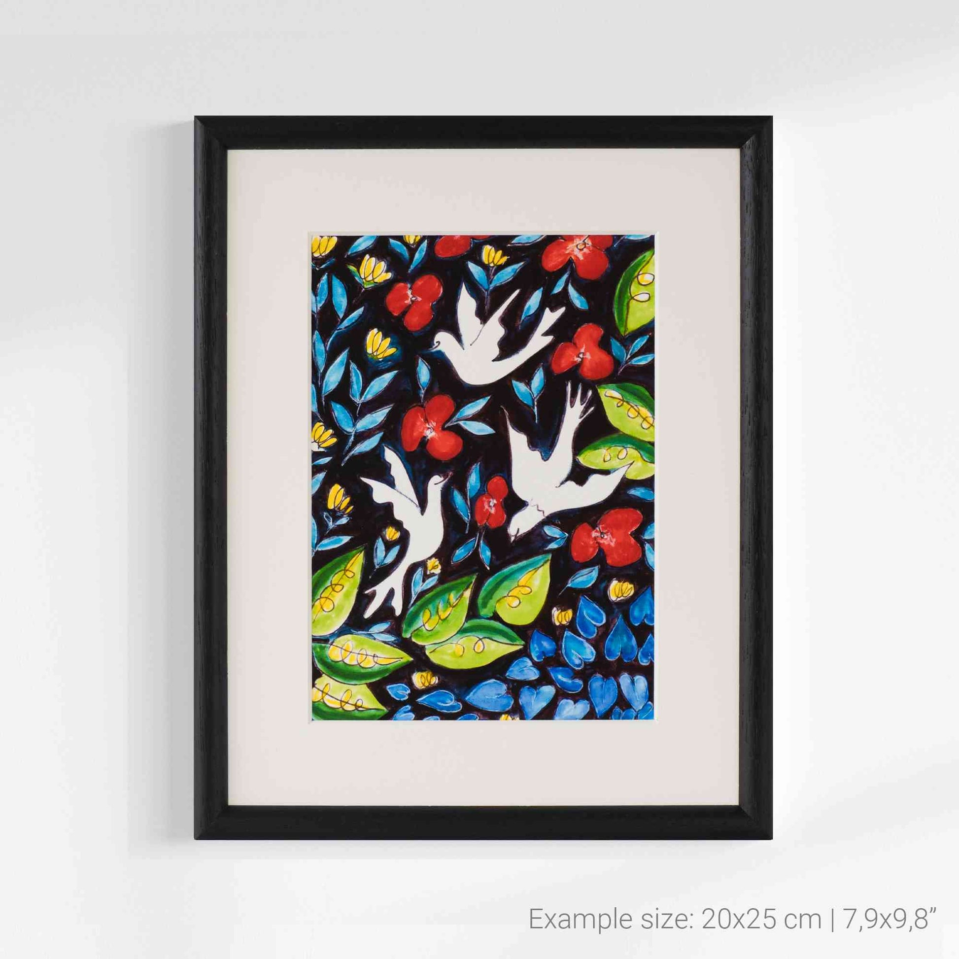 fine art print las 3 palomas clean view