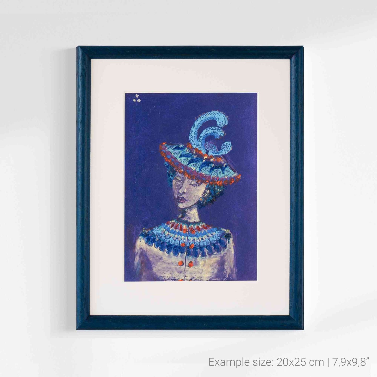 fine art print le chapeau a plumes clean view