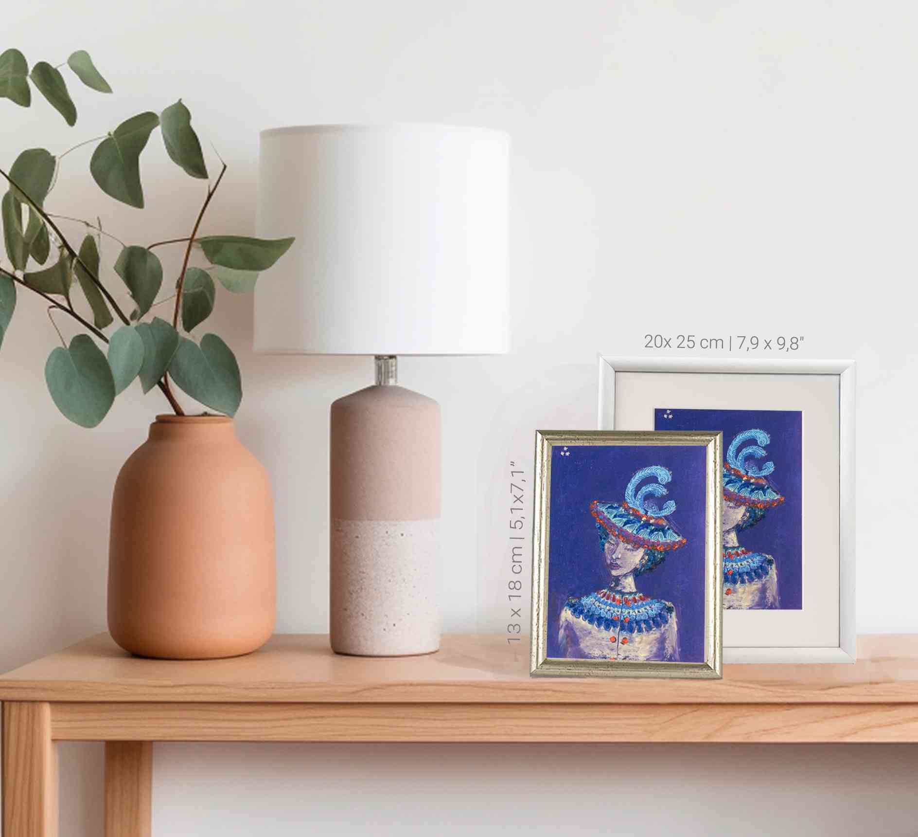 fine art print le chapeau a plumes two formats