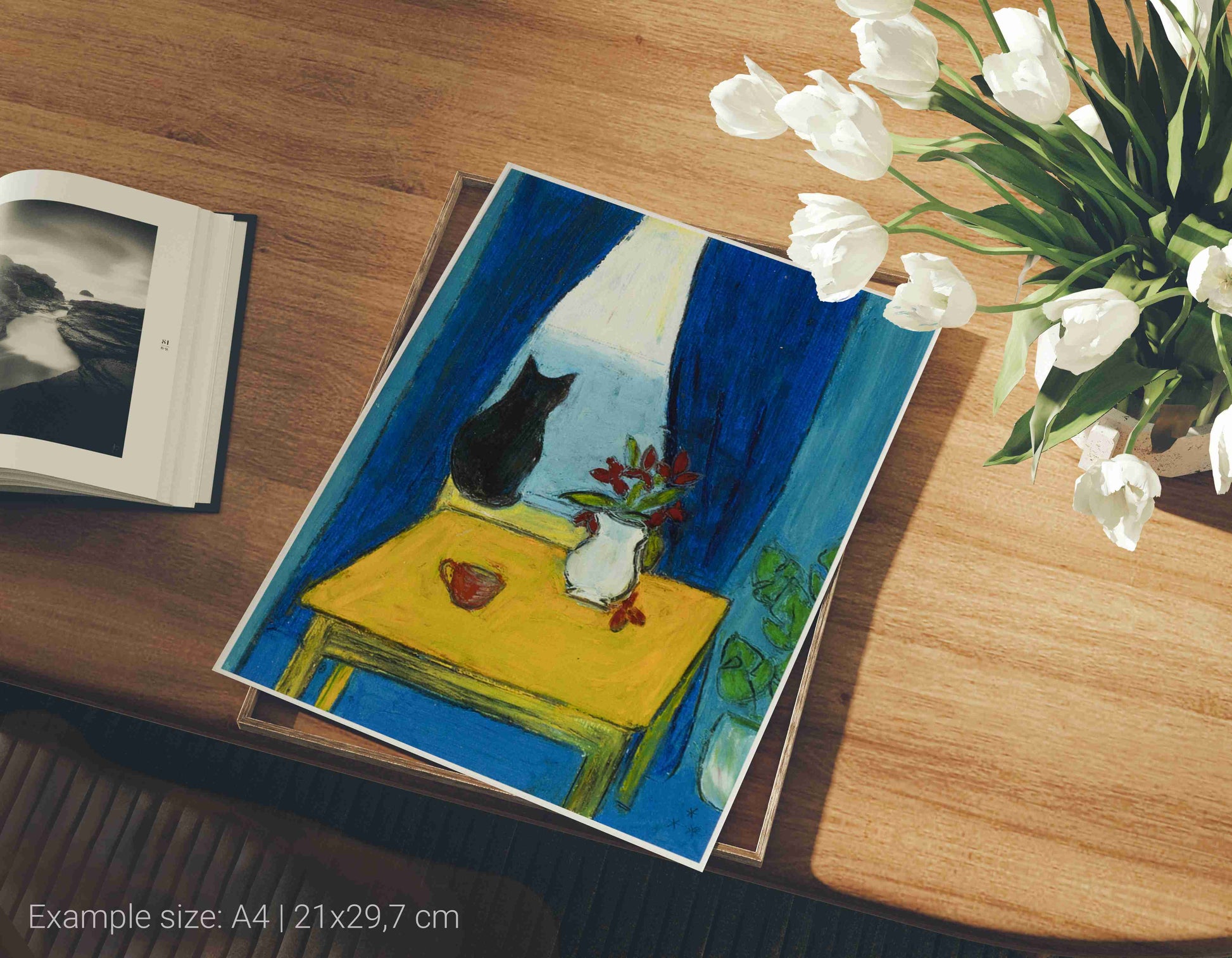 fine art print vacaciones A4 flat