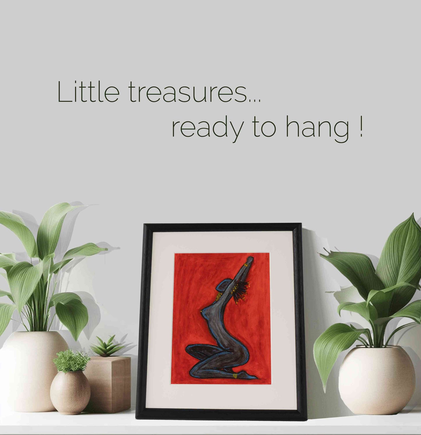 fine art print yoga in red little treasures
